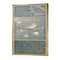 Designart - Farmhouse Triptych of Blue Ornaments And Oriole - Farmhouse Canvas in Gold Frame